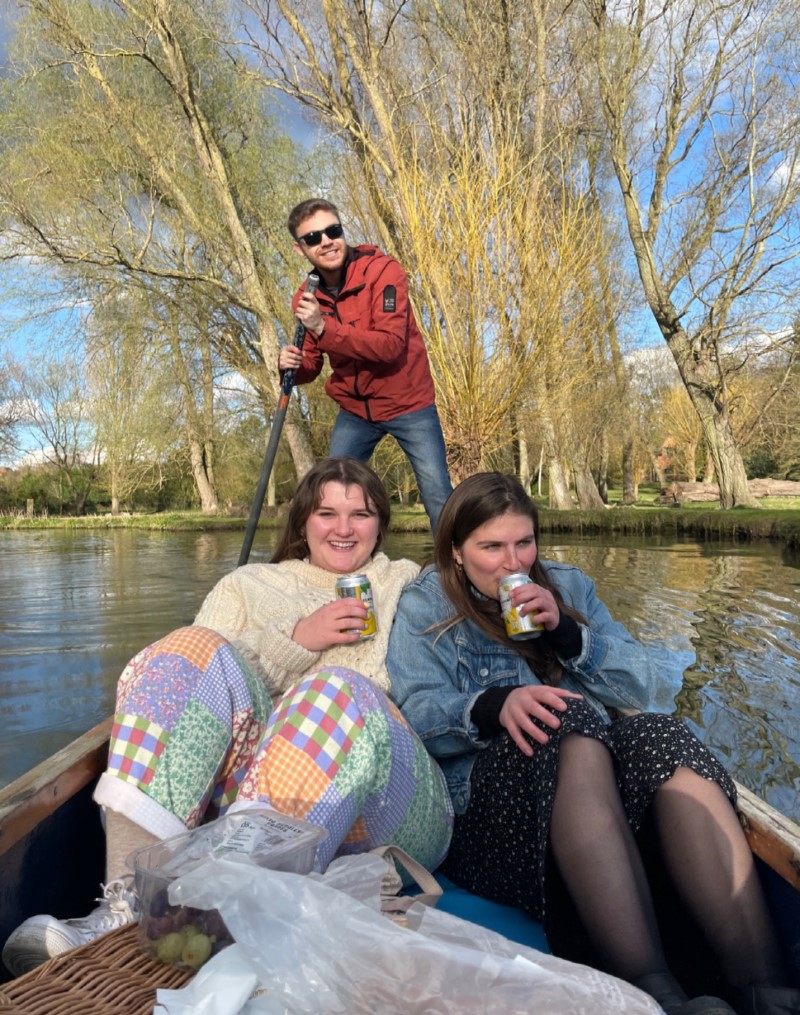 Me learning, unsucessfully, to punt