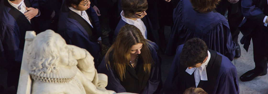 Students at graduation