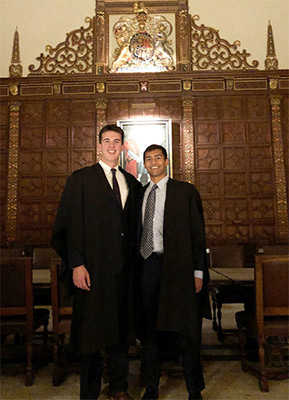 Ozair (right) with friend Tim Ford from McIntire